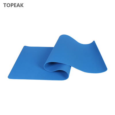 De dubbele Yoga Mat Safety van Laagtpe 5mm 6mm 8mm 10mm Blauwe Bladen van de Yogadeken