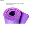 de Yogamat van de 1 duimgeschiktheid 36 x 84 Blauwe Zwarte Nbr Yoga Mat Material Foam 10mm 20mm