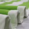 Handdoek Grote Microfiber 256g van het luxe de Groene en Witte Gestreepte Strand